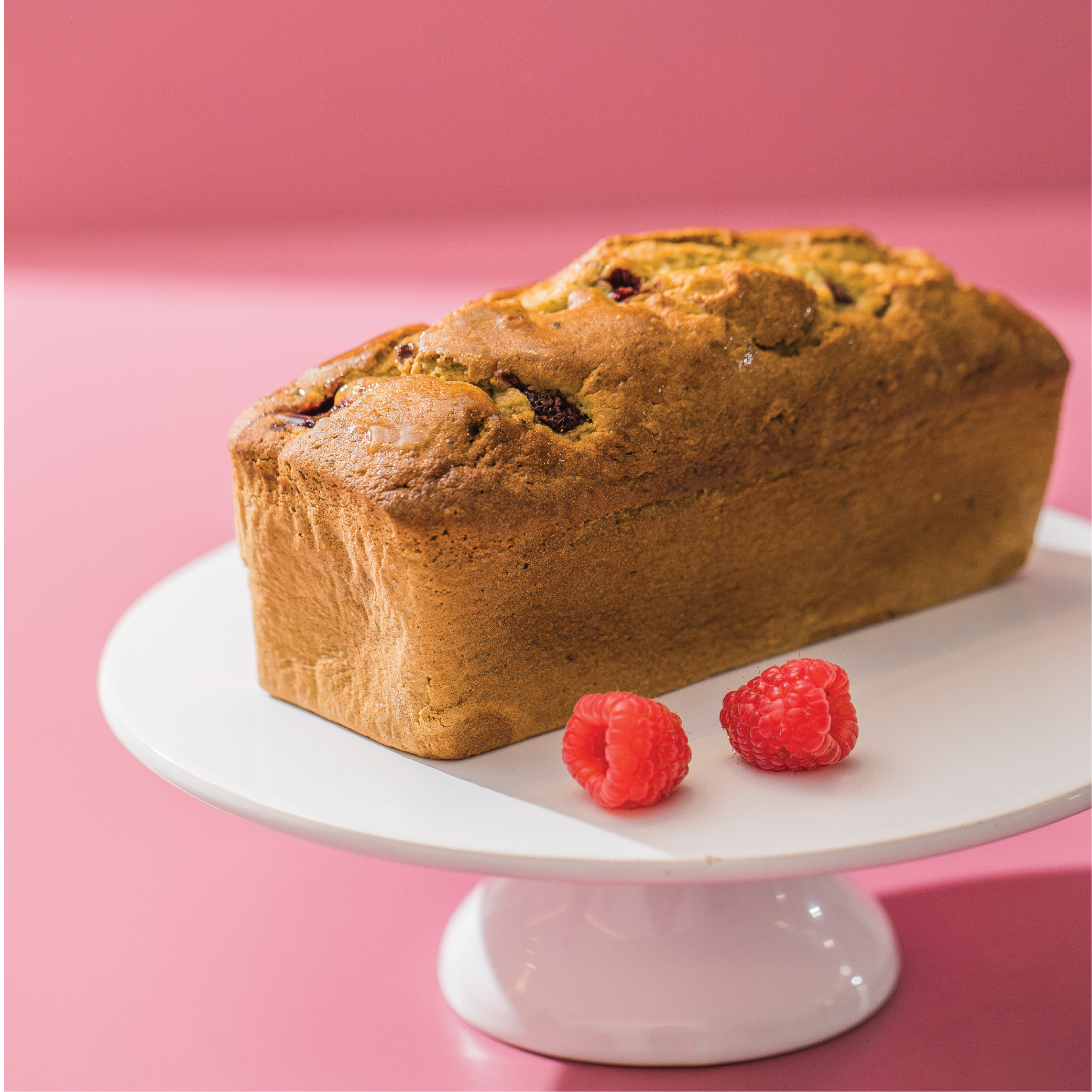 Matcha  Raspberry Cake