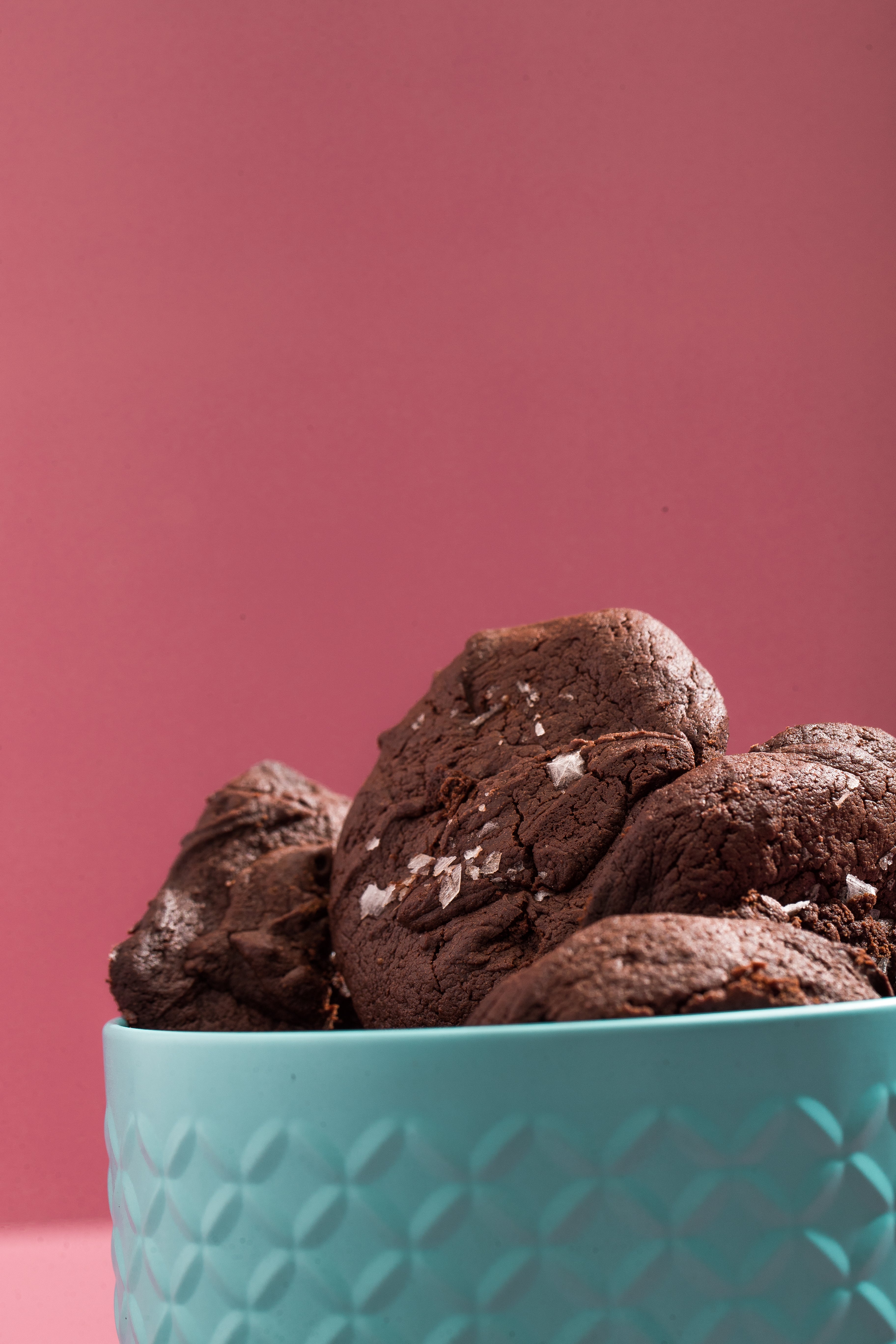 Salted chocolate cookies