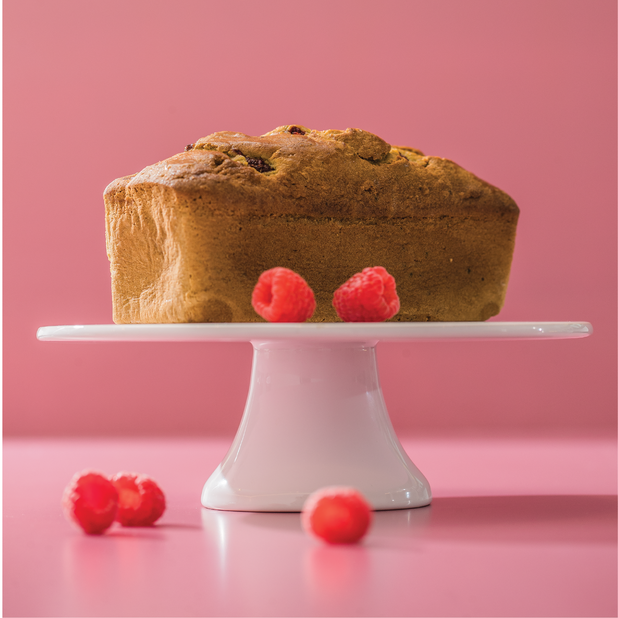 Matcha  Raspberry Cake